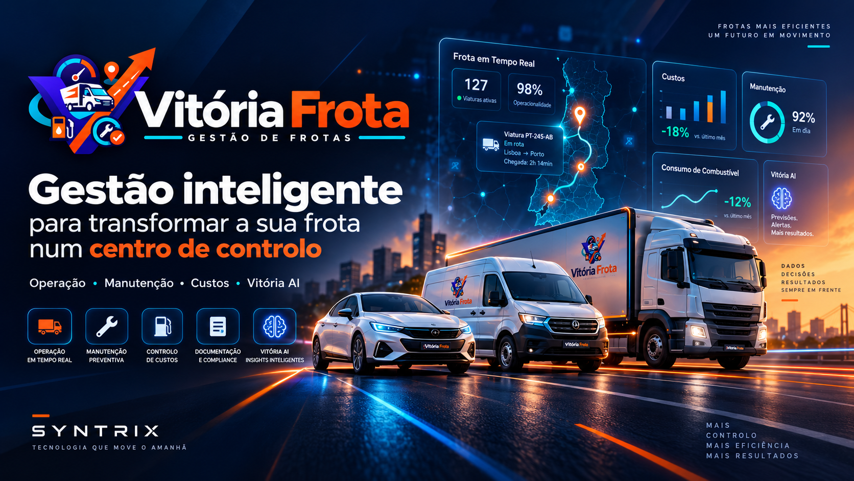 Vitória Frota: gestão inteligente para transformar a sua frota num centro de controlo