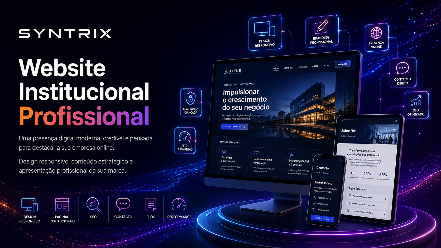 Website Institucional Profissional